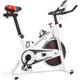 Heimtrainer mit Pulsmesser Weiß und Rot vidaXL850846