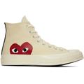 Comme Des Garçons Play Off-white Converse Edition Chuck 70 Hi Sneakers