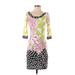 Analili Casual Dress: Pink Print Dresses - Women's Size X-Small