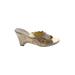 Cole Haan Wedges: Gold Shoes - Women's Size 9 - Open Toe