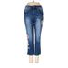 Royalty For Me Jeans - High Rise Boot Cut Cropped: Blue Bottoms - Women's Size 4 - Medium Wash