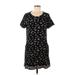fat face Casual Dress - Shift Scoop Neck Short sleeves: Black Dresses - Women's Size 8