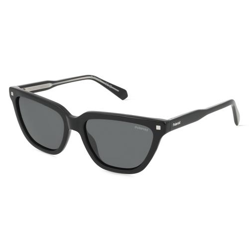 Polaroid PLD 4157/S/X Damen-Sonnenbrille Vollrand Butterfly Acetat-Gestell, schwarz