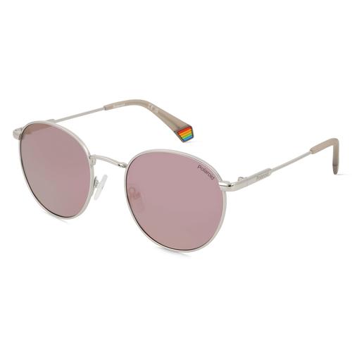 Polaroid PLD 6171/S Unisex-Sonnenbrille Vollrand Oval Metall-Gestell, silber