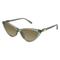 Michael Kors MK2195U Damen-Sonnenbrille Vollrand Butterfly Acetat-Gestell, grün