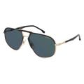 Carrera 318/S Herren-Sonnenbrille Vollrand Eckig Metall-Gestell, schwarz