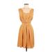 Stile Benetton Casual Dress - A-Line: Orange Dresses - Women's Size Small