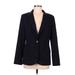 New York & Company Blazer Jacket: Blue Jackets & Outerwear - Women's Size 8