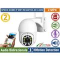 Telecamera Wifi Ip Mini Speed Dome Da Esterno Ip66 2 Mpx 1080p Registra Su Sd Card Onvif