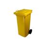 Bidone carrellato 120 lt ecoplast - Giallo