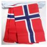 AZ FLAG Ghirlanda 4 Metri 20 Bandiere Norvegia 15x10cm - Bandiera Norvegese 10 x 15 cm - Festone