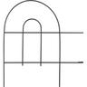 Recinzione per Aiuole, 6 Pannelli, h x l: 44,5 x 43 cm, per Aiuole in Giardino, Design Lineare,