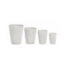 Webmarketpoint - Set4 P.Vaso Ribbed Svas Bianco