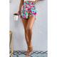 Damen Shorts Kurze Hosen Polyester Leopard Geometrisch Leicht Rosa Rosa Casual Kurz Ausgehen Wochenende Sommer