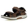 Trekkingsandale GABOR ROLLINGSOFT, Herren, Gr. 43, braun, Nubukleder, Textil, sportlich, Schuhe, Sommerschuh, Klettschuh, Freizeitsandale in Komfortweite G (weit)