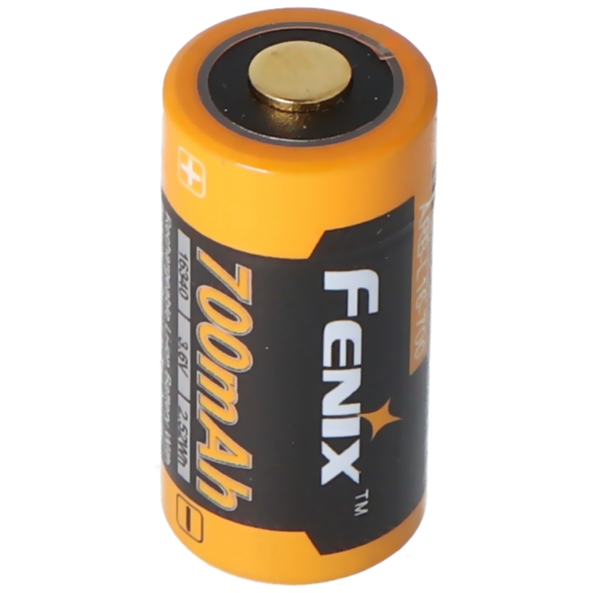 Ansmann CR123 A Li-Ion Akku 16340, 3,6-3,7V, min.700mAh, typisch 760mAh, 35x16mm Kapazität Image