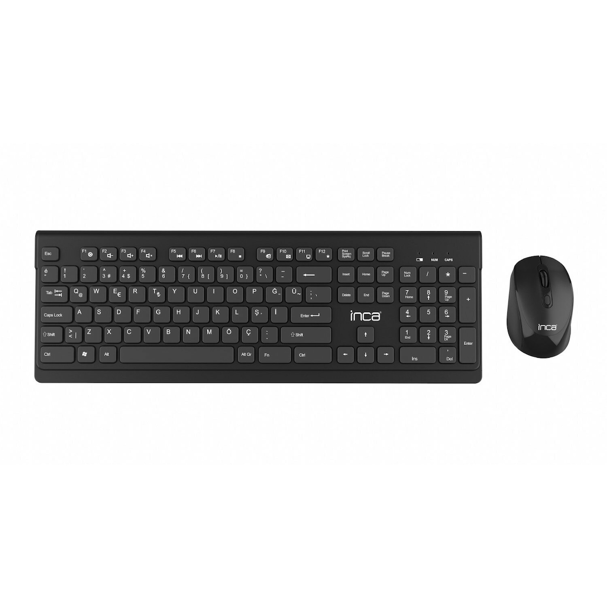 Wireless Kabellos Multimedia Slim Chocolate Design Tastatur & Maus Set Image