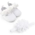 Infant Baby Girl Shoes Baby Mary Jane Flats Princess Wedding Dress Shoes Crib Shoe for Newborns Infants Babies