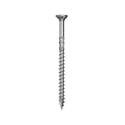GRK FASTENERS GRK61637 Deck Screw, #10 x 3-5/32 in, 18-8 Stainless Steel, Flat