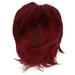 Fashion Short Wig Fluffy Thick Soft Adjustable Synthetic Women Short Curl Hair for Cosplay Red