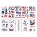 Guichaokj 10 Sheets USA Flag Temporary Tattoos Sticker 4th of July Patriotic Tattoos Stickers