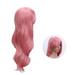 Wig Funny Curly European and American Pink s