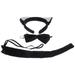 Cat Ear Headband Bow Tie Ears Tail Hair Ties Photoshoot Props Silver Bowtie Fabric