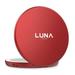 LUNA London Compact 2.0 Travel Mirror in Scarlet Red | Travel Makeup Mirror with Light | LED Lighted Vanity Mirror with 3 Light Modes | 7X Magnification Folding Portable & Rechargeable | Espejo