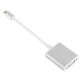 USB 3.1 Type C to VGA Video Adaptor Converter Cable Wire Plug Connector Silver