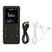 MP3 Player 8G Bluetooth 4.2 1.8 Inch Screen Noise Reduction Lossless Portable MP4 Player with Translation Dictionary Black