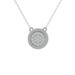 ARAIYA FINE JEWELRY Sterling Silver Lab Grown Diamond Composite Cluster Pendant with Silver Cable Chain Necklace (1/3 cttw D-F Color VS Clarity) 18
