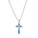 Cross Necklace Stainless Steel Men Pendant Necklace Ball Polished Chain K4B2