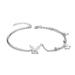Butterfly Bracelet Classic Chain Tassel Wristband Elegant Opening Bangle Jewely~ P5F9
