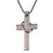 Inspirational Bible Verse Cross Necklace Cross Necklace for Men Stainless Steel Cross Pendant Necklace for Men Women Teens Inspirational Jewelry Gifts P9D2