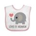 Inktastic MomMom Grandma Loves Me Baby Boys or Girls Baby Bib