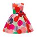 NIUREDLTD Flower Girl Dress Children s Dress Satin Children s Wear New Girls Sunset Dress Polka Dot Print Princess Dress Dress Wedding Party Princess Dress Pageant Gown For Toddler Grils A Size 110