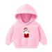 HBYJLZYG Christmas Hoodies Sweaters Toddler Baby Sweatshirts Long Sleeve Pullover Xmas Santa Claus Printed Novelty Xmas Tops For The Baby Gift