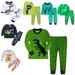 AJZIOJIRO Kids Toddler 2PCS Pajama Pjs Set for Boys Girls Baby Fall L Winte Sleepwear Loungewear Dinosaur Print Long Sleeve Sleep Outfits Kid Jammies Set for 1-7Years Old