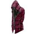 Tuphregyow Men s Winter Hoodie Coat - Full Zip Fleece Jacket with Hood Warm and Cozy Sweatshirt Wine XXL