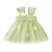 Toddler Girl s Dress Christmass Short Sleeve Bowknot Solid Color Sequin Tulle Party Evening Dresses Elegant Soft Outwear