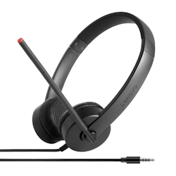Lenovo Stereo Analog Kopfhörer Kabelgebunden Kopfband Büro/Callcenter Schwarz Image