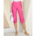 Blair Women's Slimtacular® Pull-On Capris - Pink - 1X - Womens