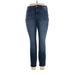 LC Lauren Conrad Jeggings - High Rise: Blue Bottoms - Women's Size 16 - Dark Wash