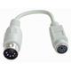 Lindy PS/2 - AT Port Adapter Cable PS/2 cable 0.15 m 6-p Mini-DIN 5-p