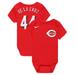 Newborn & Infant Nike Elly De La Cruz Red Cincinnati Reds Fuse Name Number Bodysuit