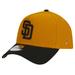 Men's New Era Gold/Black San Diego Padres Rustic A-Frame 9FORTY Adjustable Hat