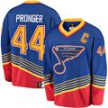 Blaues Chris Pronger-Trikot der St. Louis Blues Breakaway im Ruhestand für Herren mit Fanatics-Logo