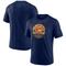 Herren Majestic Heathered Navy 2022 MLB All-Star Game Vintage Sunset Tri-Blend T-Shirt