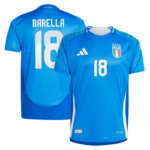 Italien 24 adidas Authentic Heimtrikot mit Aufdruck Barella 18