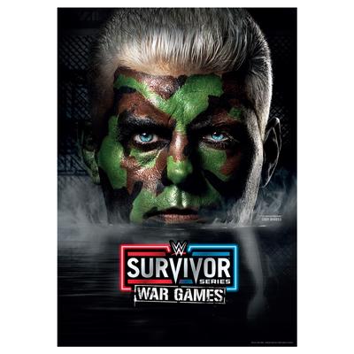 WWE Cody Rhodes Survivor War Games Poster – ungerahmt, A3 Image